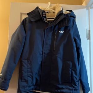Hollister all weather faux fur lined hooded parka
